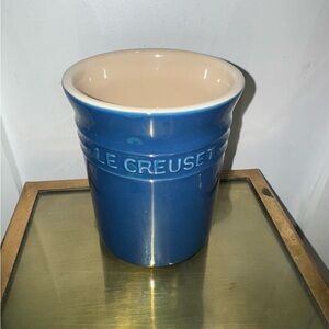 Le Creuset 6" Cobalt Blue Utensil Jar